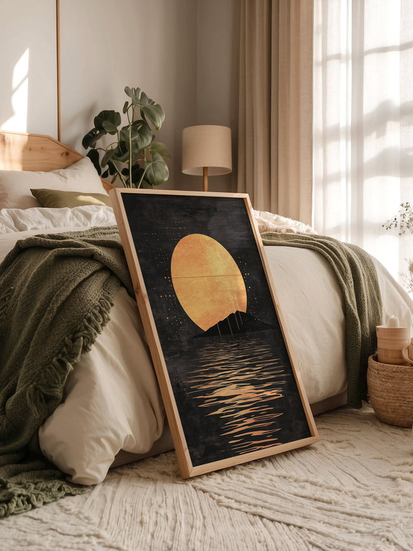 Goldene Sonne im Dunklen