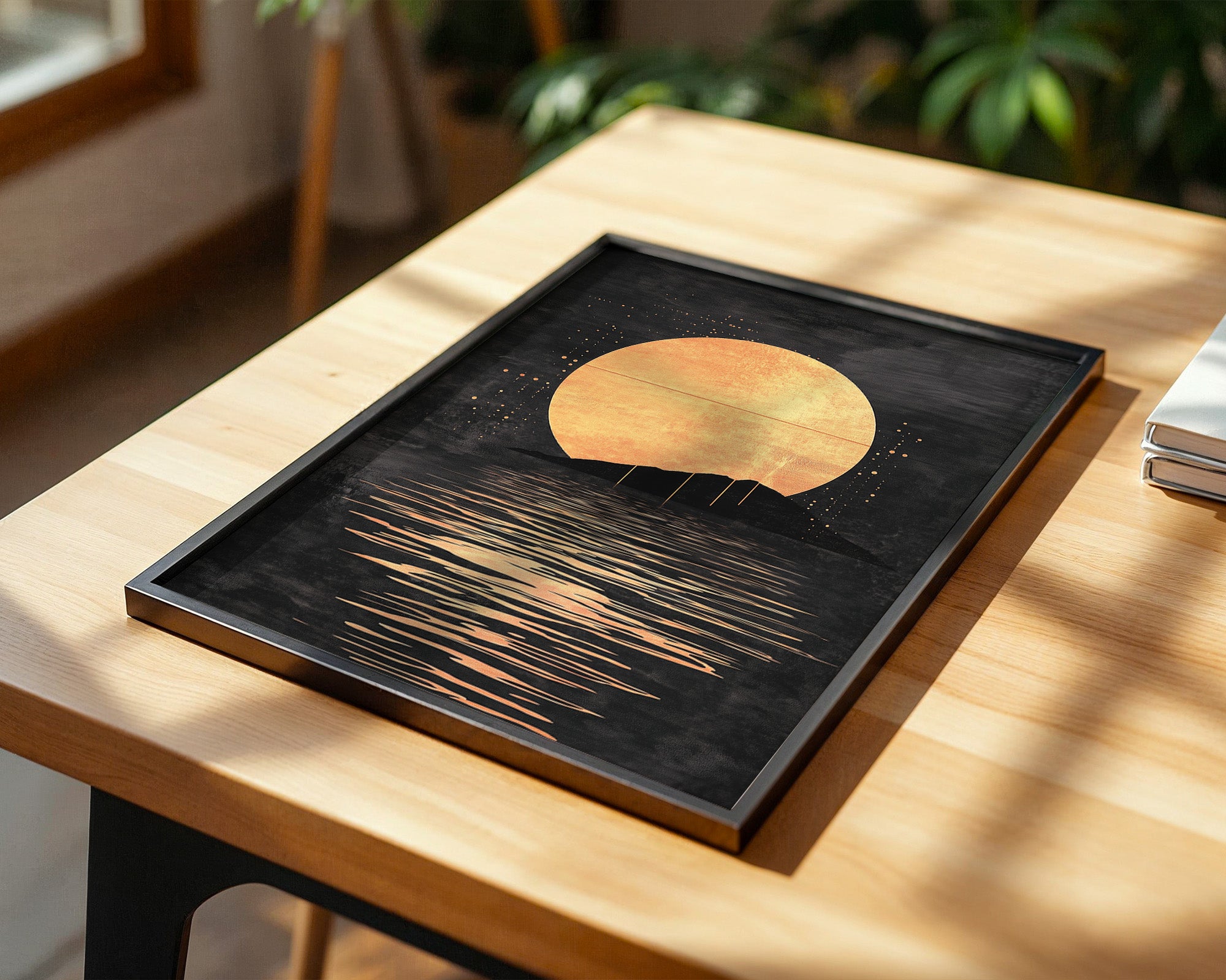 Goldene Sonne im Dunklen