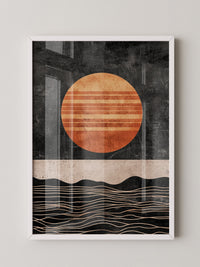 Sonne Retro Streifenmuster