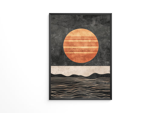 Sonne Retro Streifenmuster