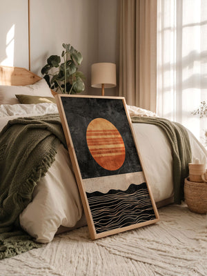 Sonne Retro Streifenmuster