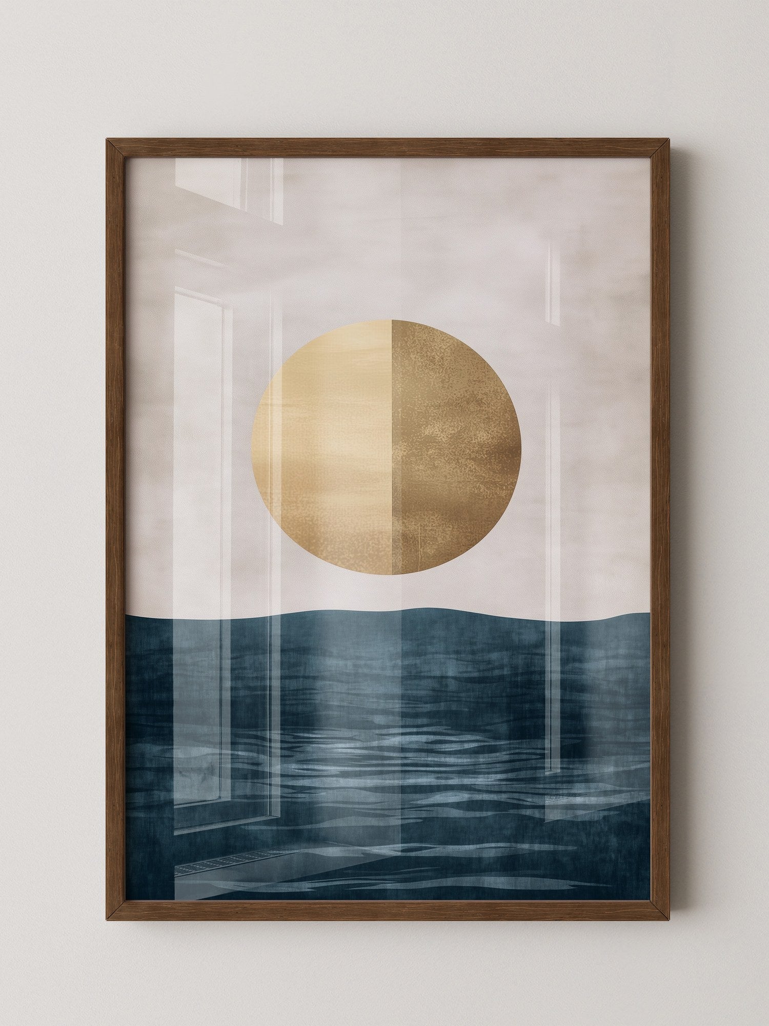 Goldene Sonne abstrakt Meer