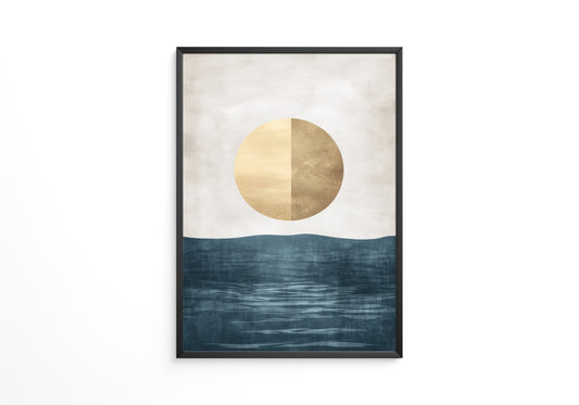 Goldene Sonne abstrakt Meer