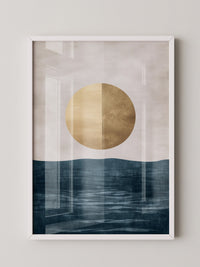Goldene Sonne abstrakt Meer