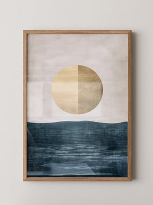 Goldene Sonne abstrakt Meer