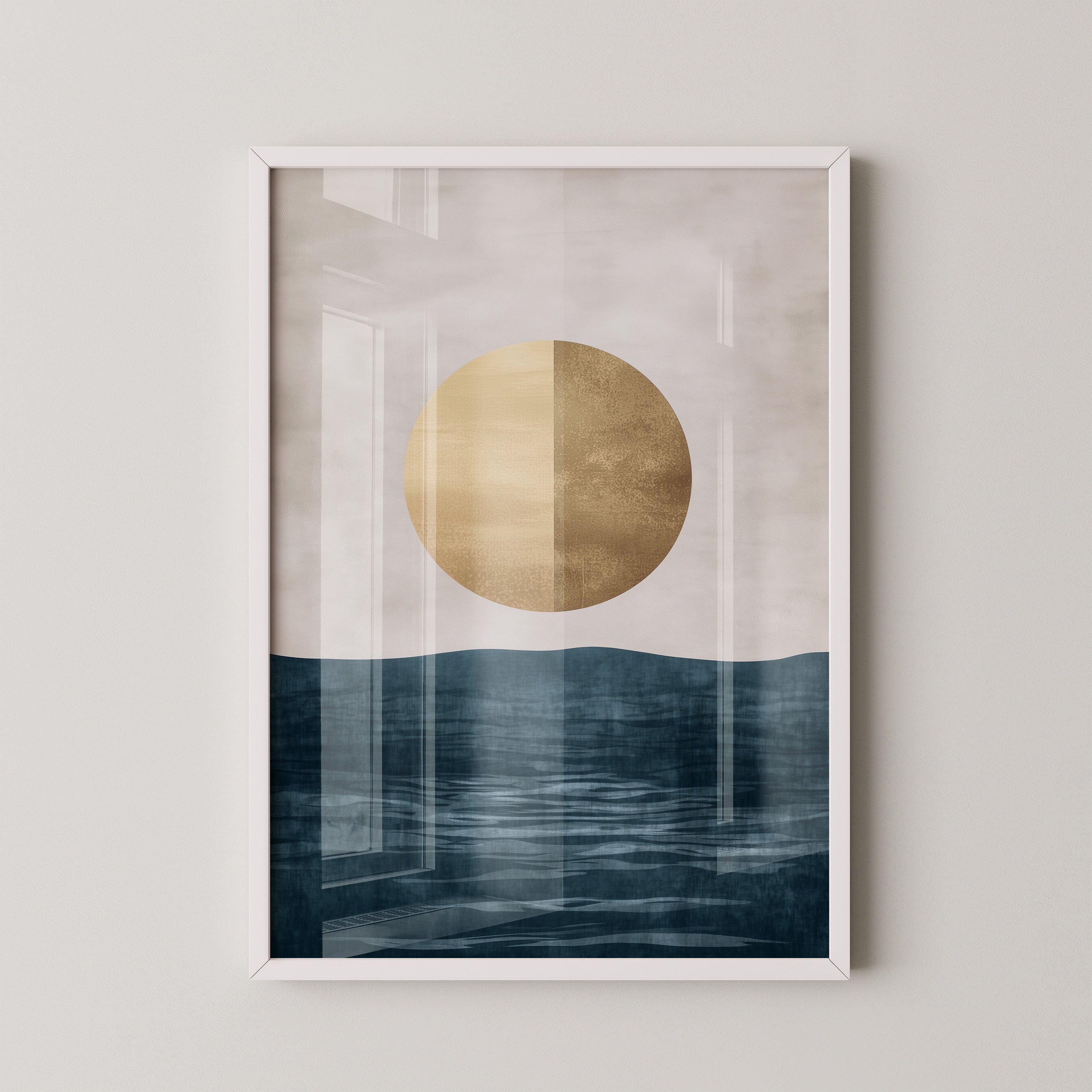 Goldene Sonne abstrakt Meer