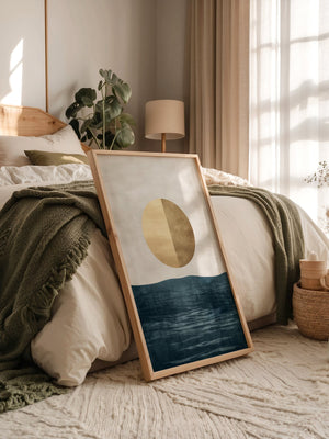 Goldene Sonne abstrakt Meer