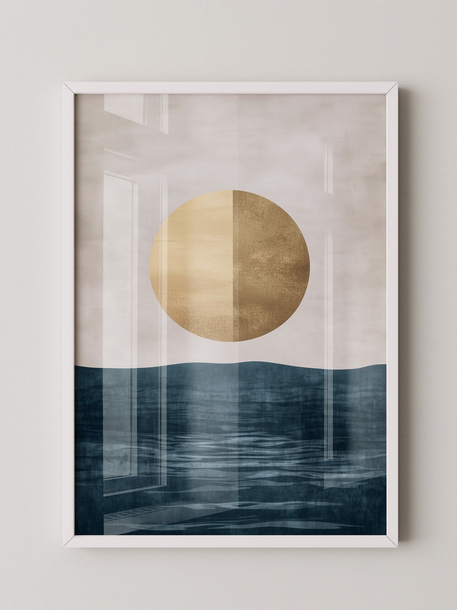 Goldene Sonne abstrakt Meer
