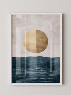 Goldene Sonne abstrakt Meer