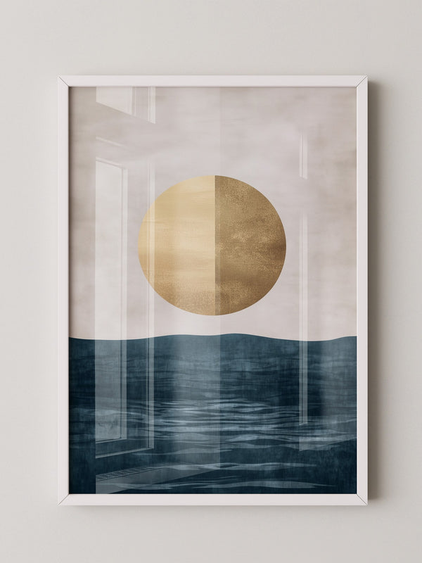 Goldene Sonne abstrakt Meer