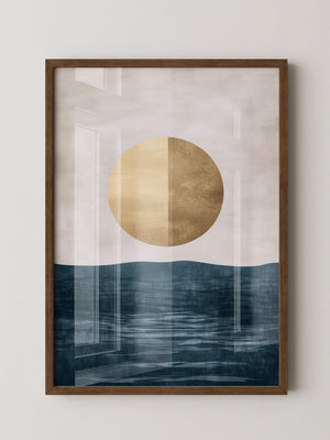 Goldene Sonne abstrakt Meer