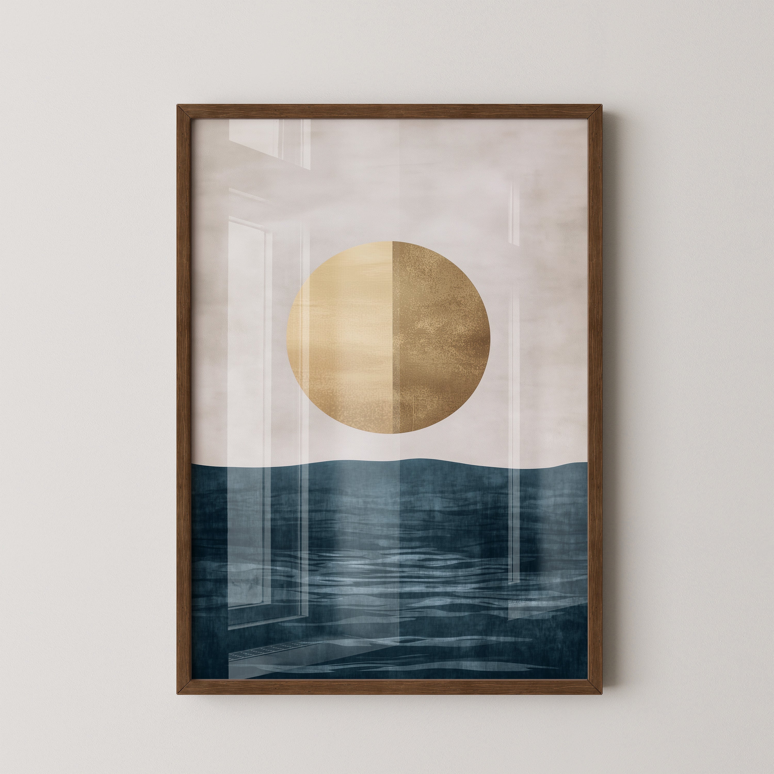 Goldene Sonne abstrakt Meer