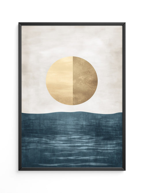 Goldene Sonne abstrakt Meer