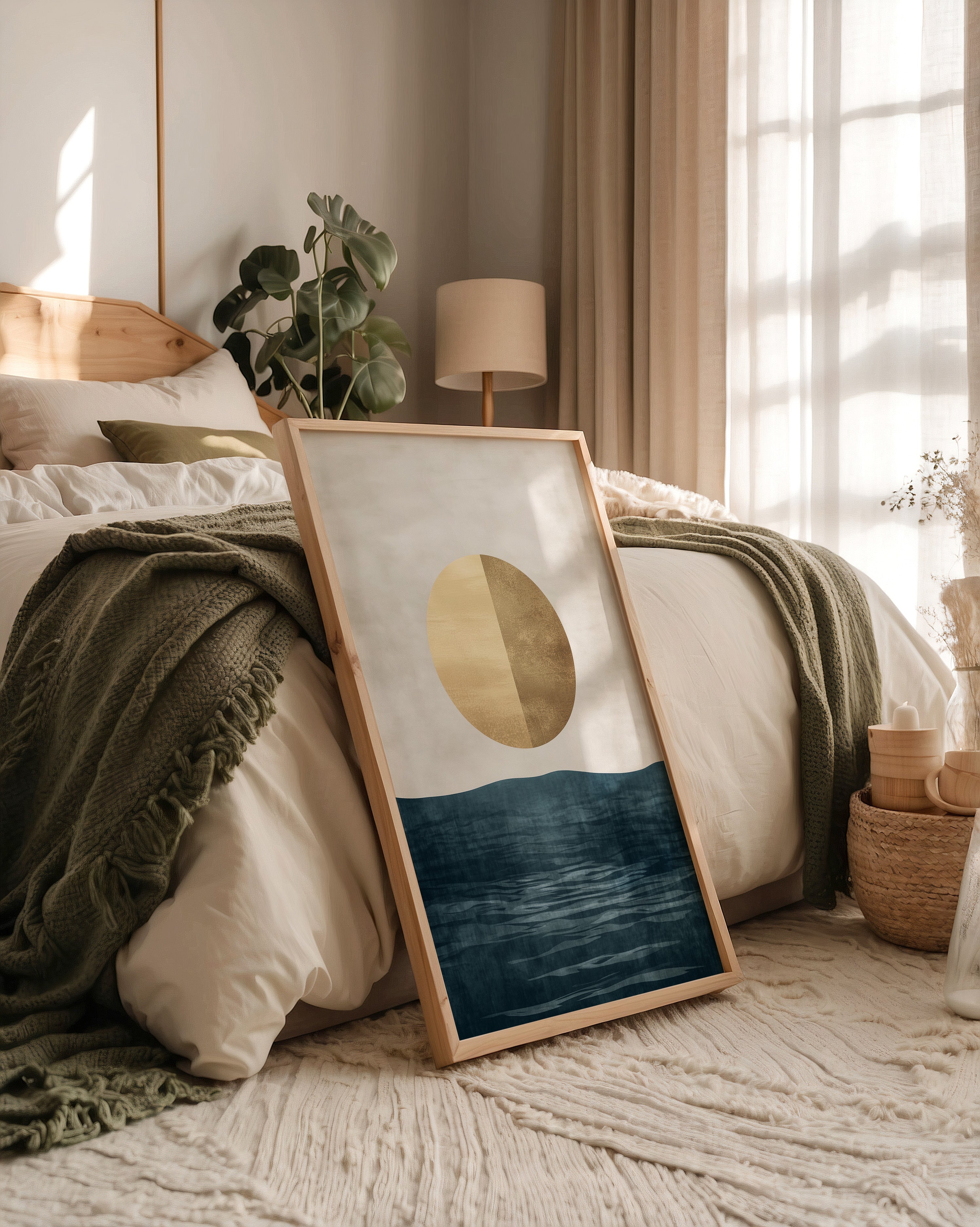 Goldene Sonne abstrakt Meer