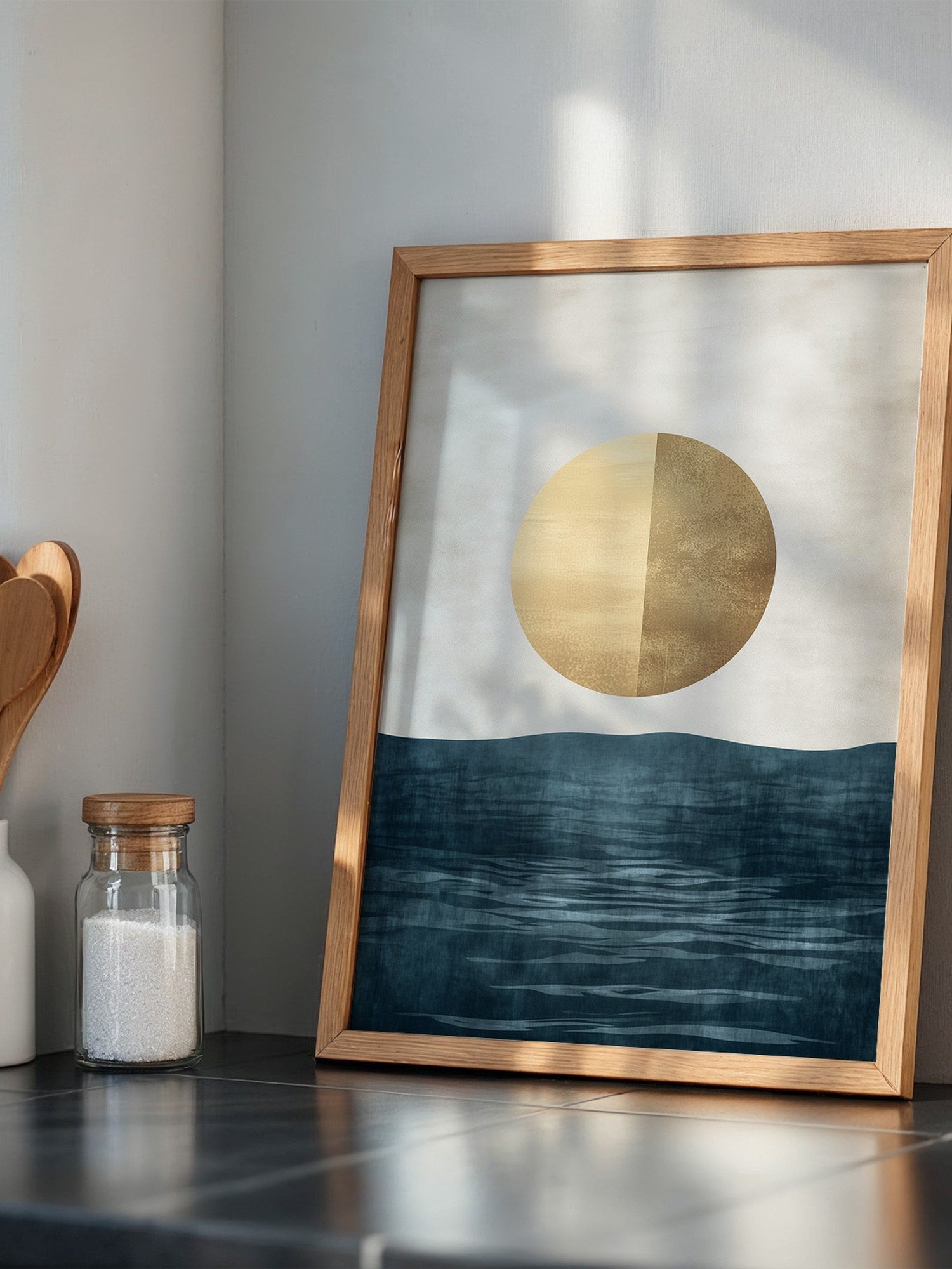 Goldene Sonne abstrakt Meer