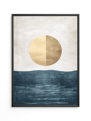 Goldene Sonne abstrakt Meer