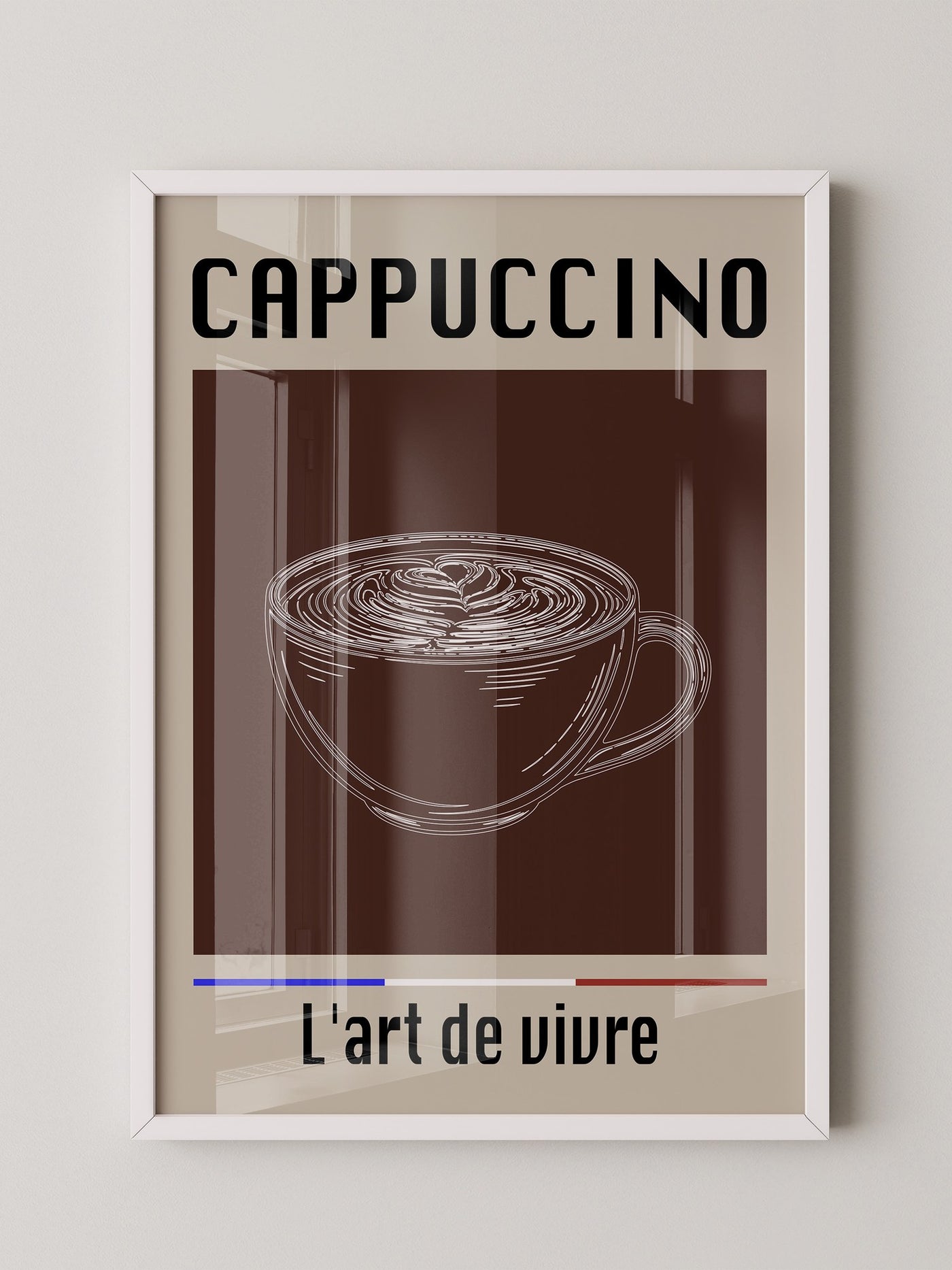 Cappuccino Tasse Retro-Stil