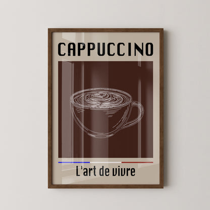Cappuccino Tasse Retro-Stil