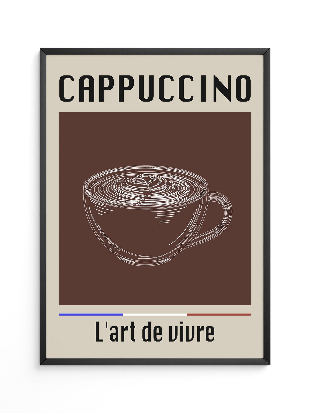 Cappuccino Tasse Retro-Stil