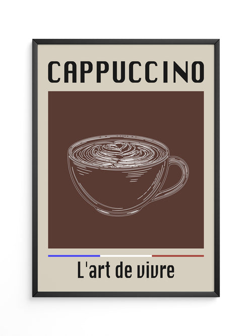 Cappuccino Tasse Retro-Stil