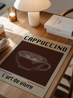 Cappuccino Tasse Retro-Stil
