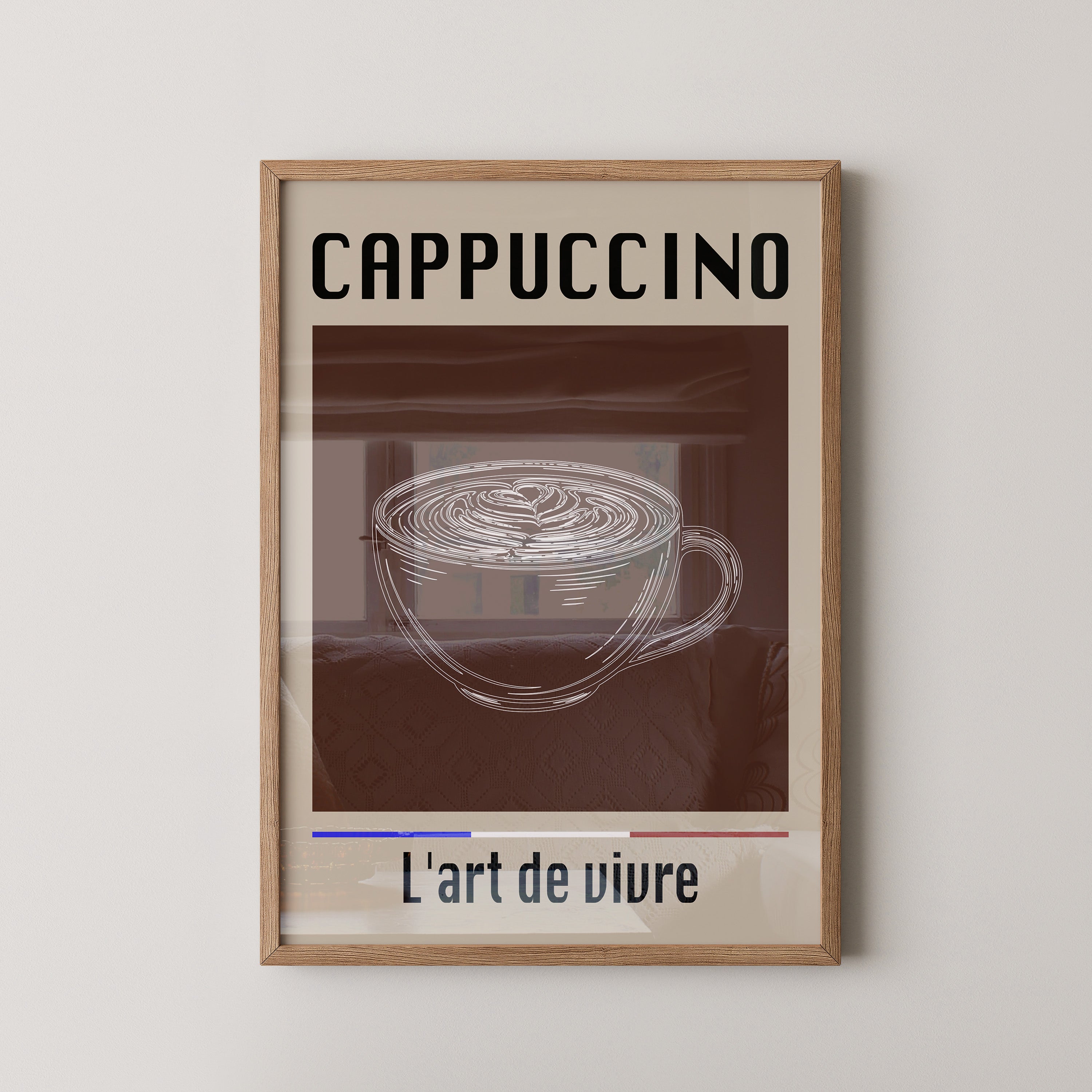 Cappuccino Tasse Retro-Stil