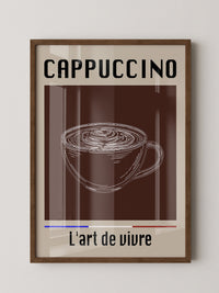Cappuccino Tasse Retro-Stil