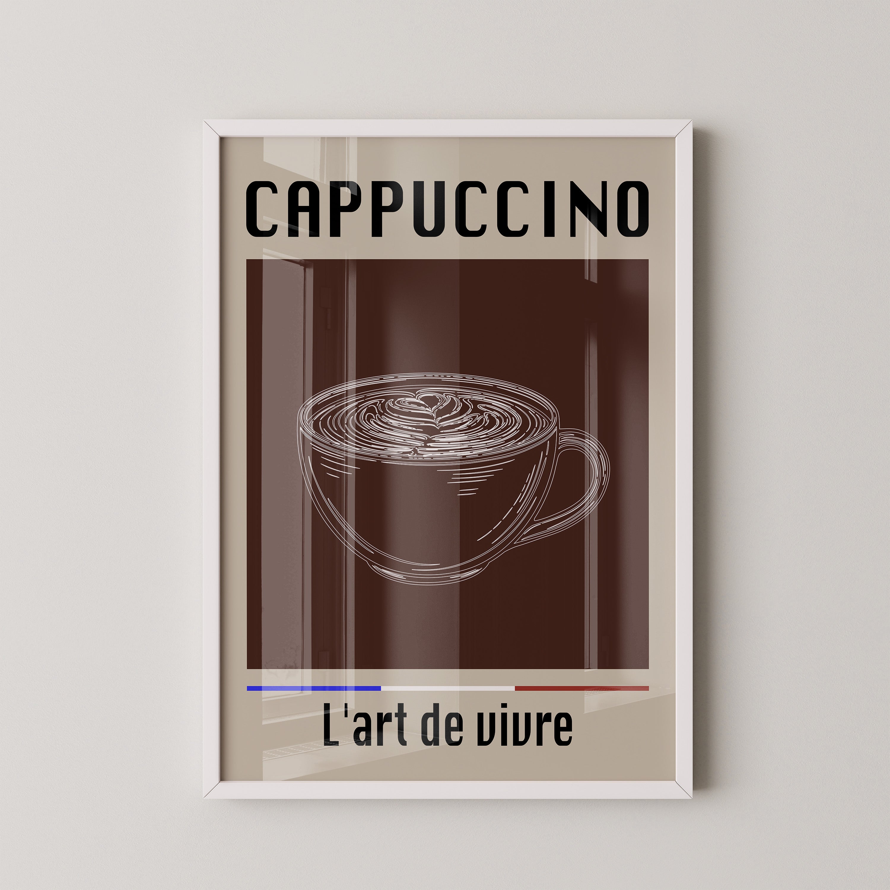 Cappuccino Tasse Retro-Stil