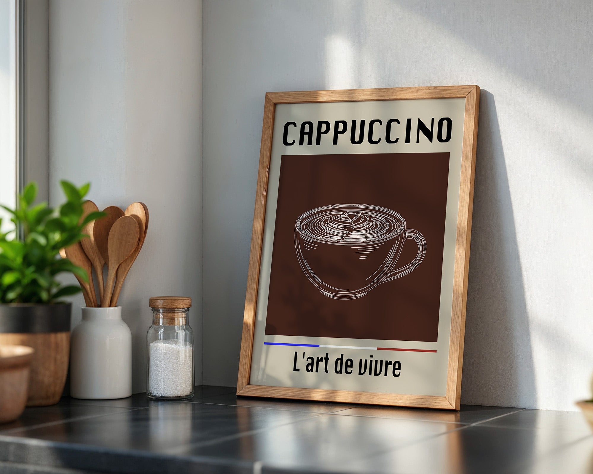 Cappuccino Tasse Retro-Stil