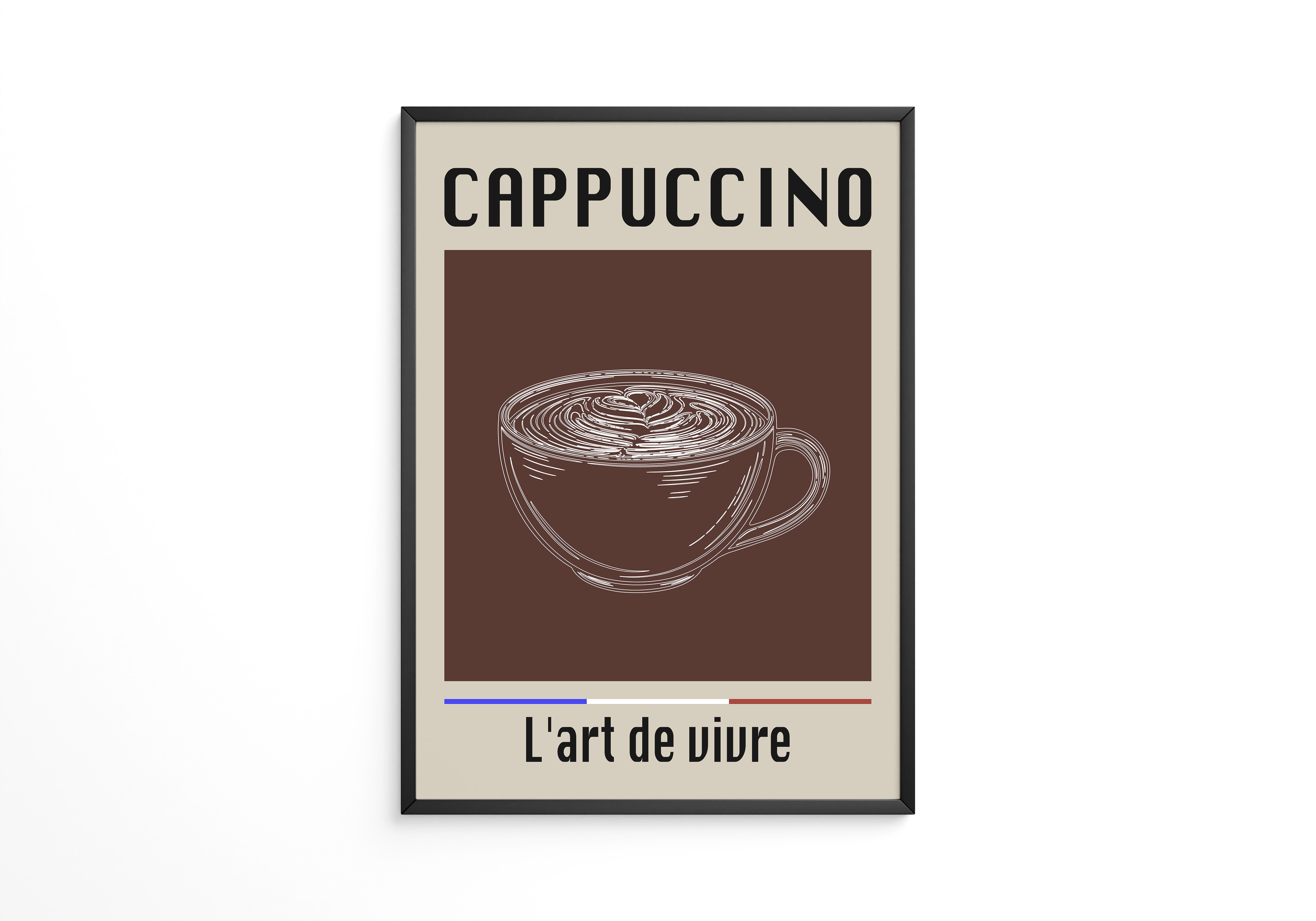Cappuccino Tasse Retro-Stil