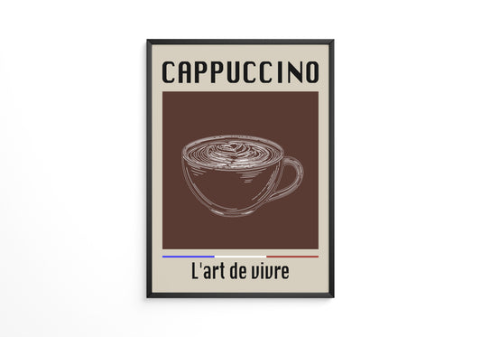 Cappuccino Tasse Retro-Stil