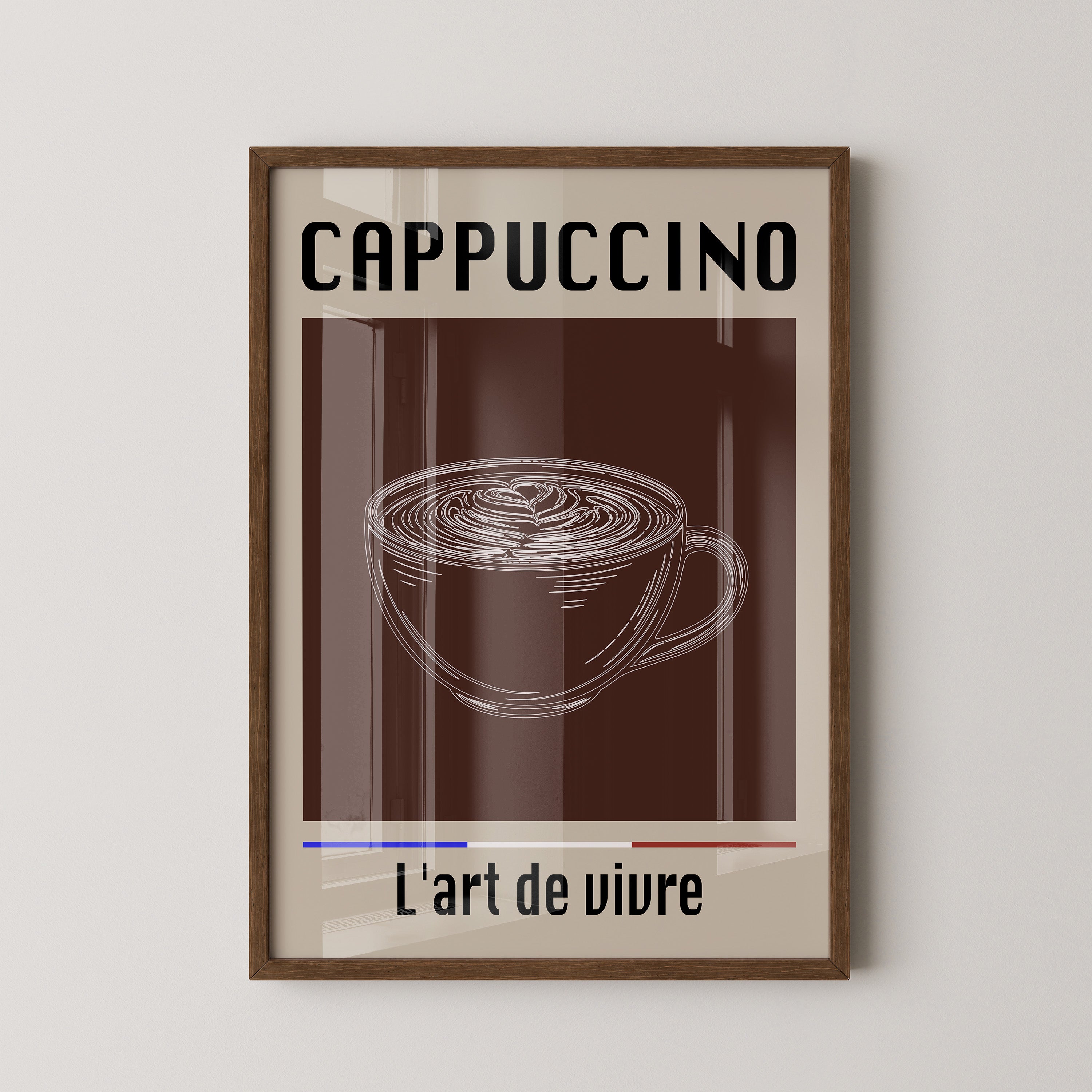 Cappuccino Tasse Retro-Stil
