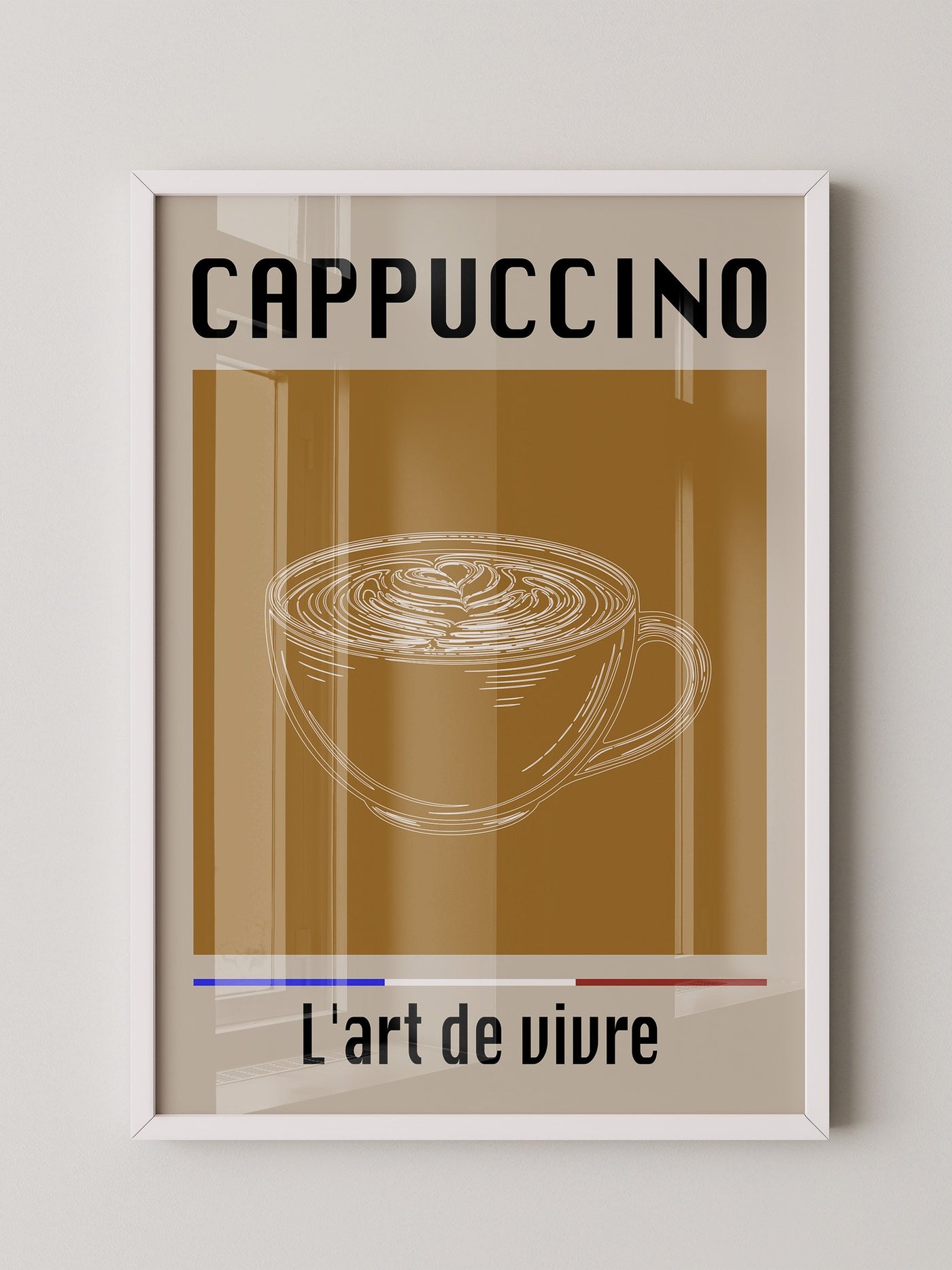 Cappuccino Tasse Minimalistisch