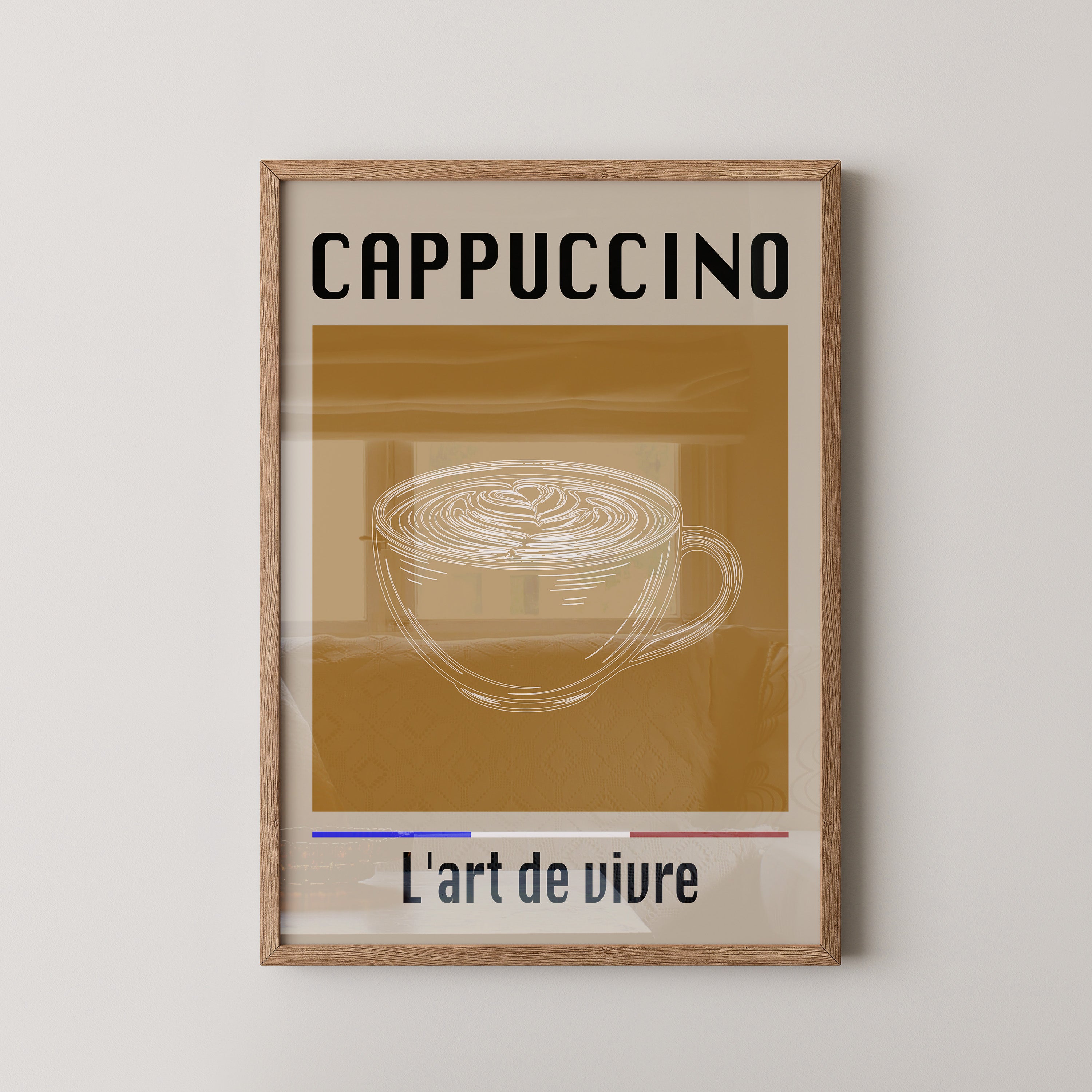 Cappuccino Tasse Minimalistisch