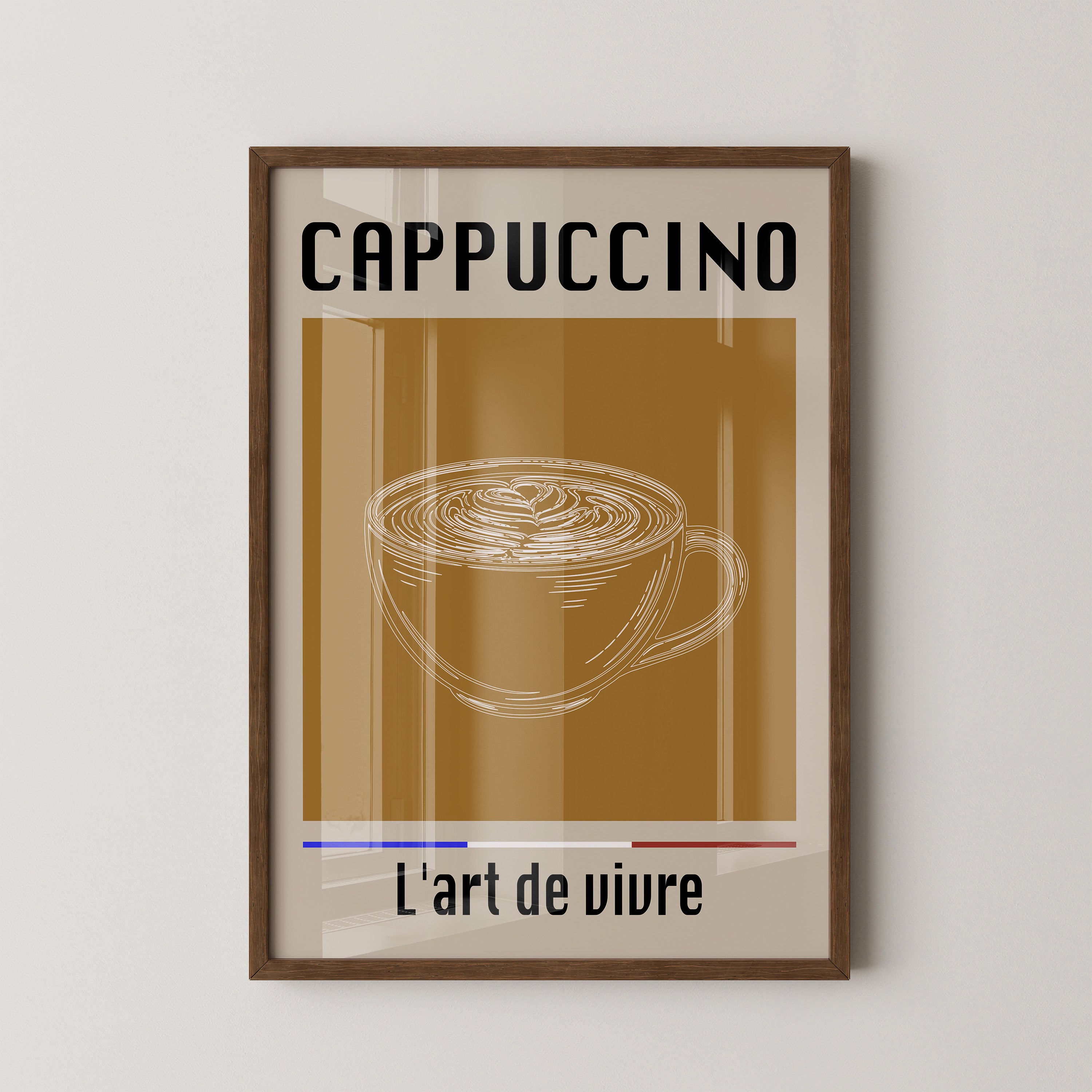Cappuccino Tasse Minimalistisch