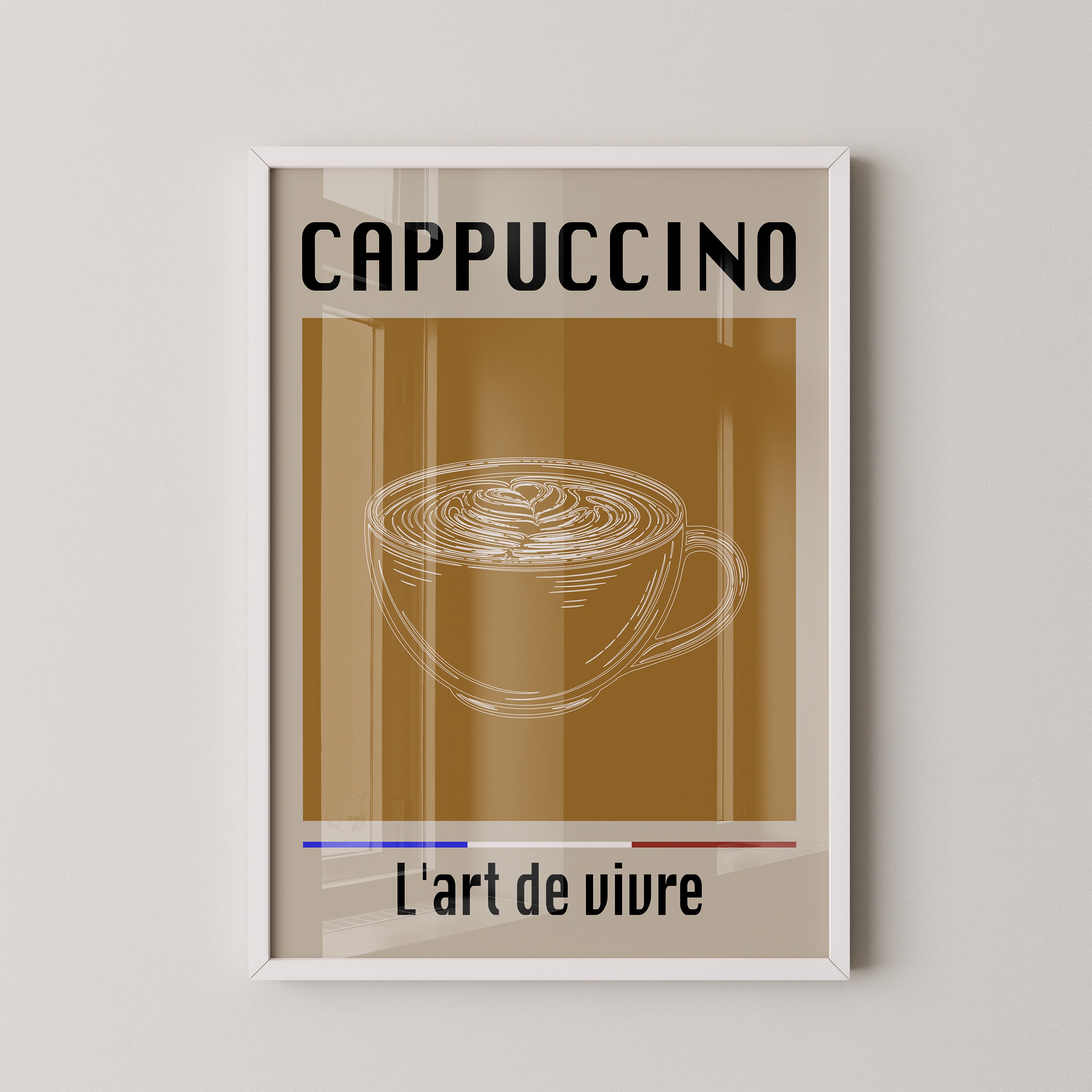 Cappuccino Tasse Minimalistisch