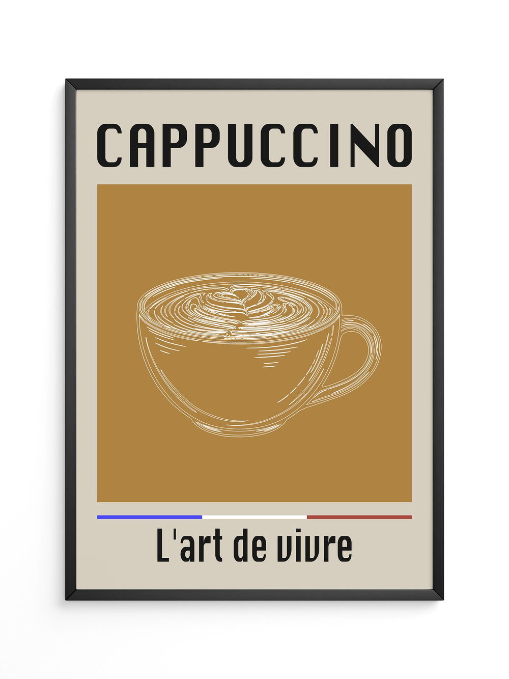 Cappuccino Tasse Minimalistisch