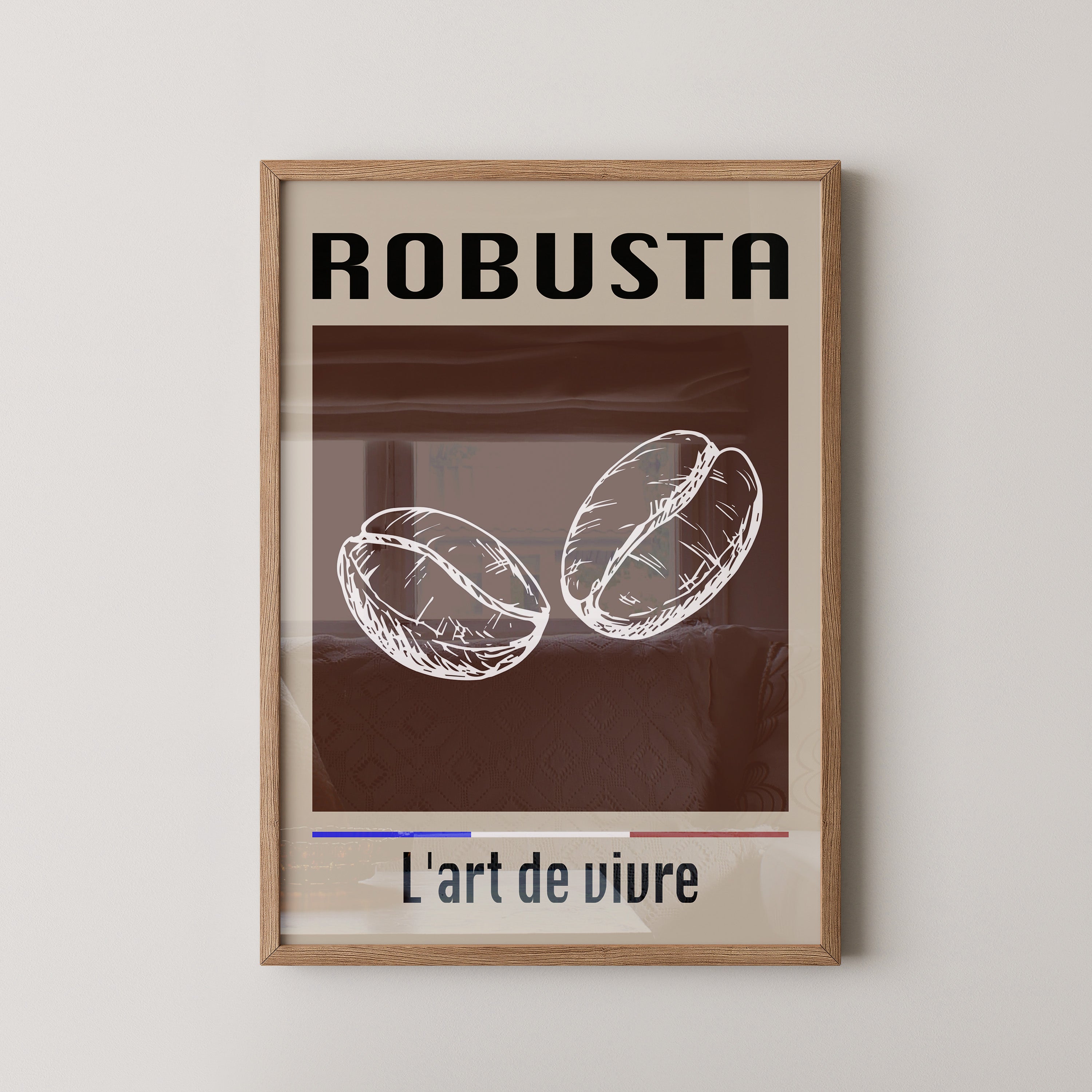 Kaffeebohnen Vintage Braun