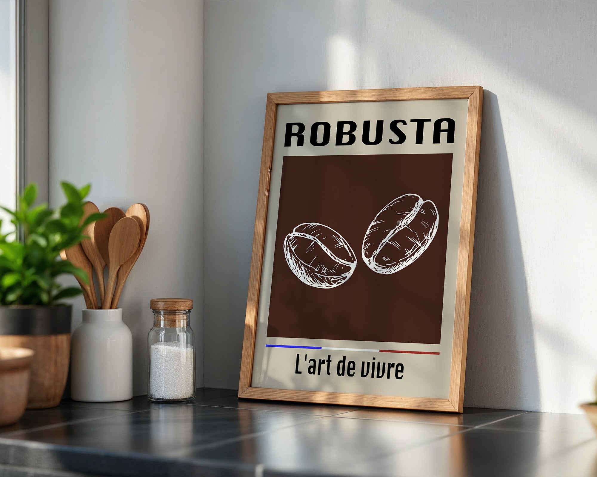 Kaffeebohnen Vintage Braun