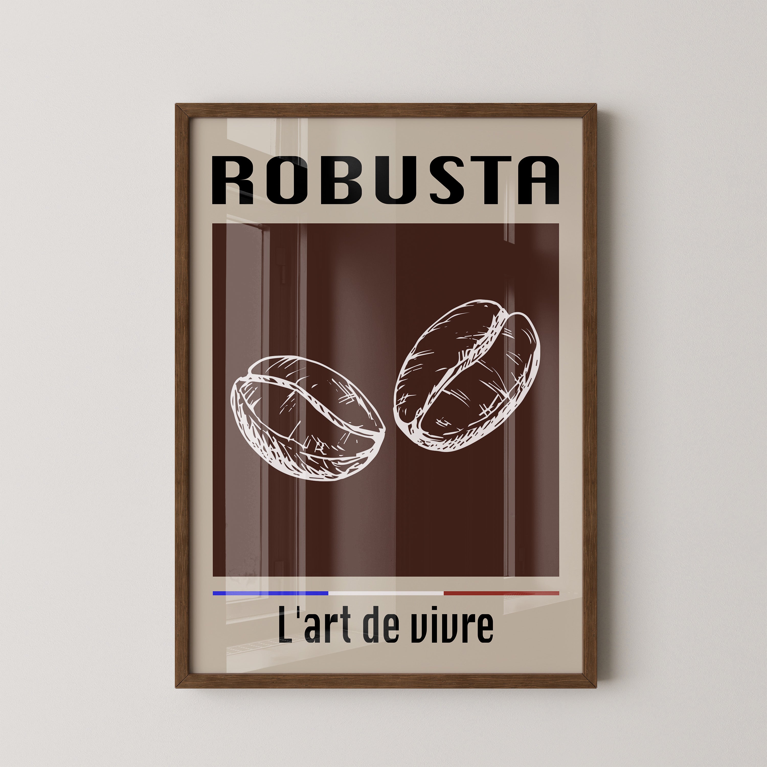 Kaffeebohnen Vintage Braun