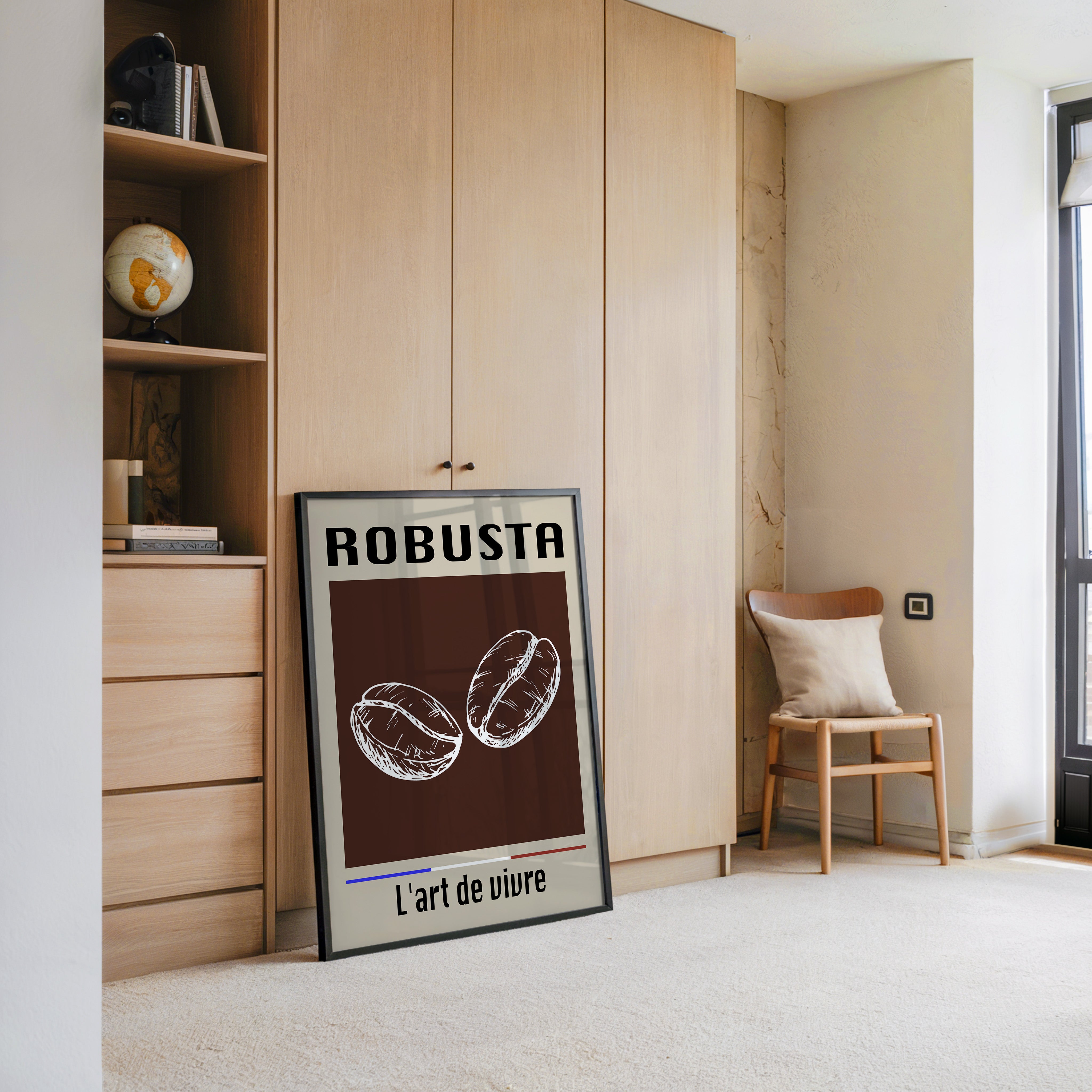 Kaffeebohnen Vintage Braun