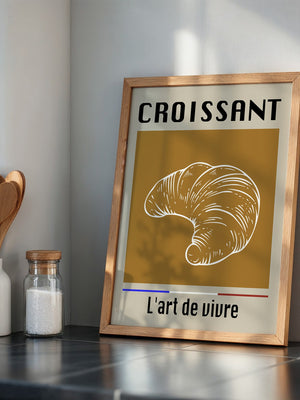 Croissant Vintage Hellbraun