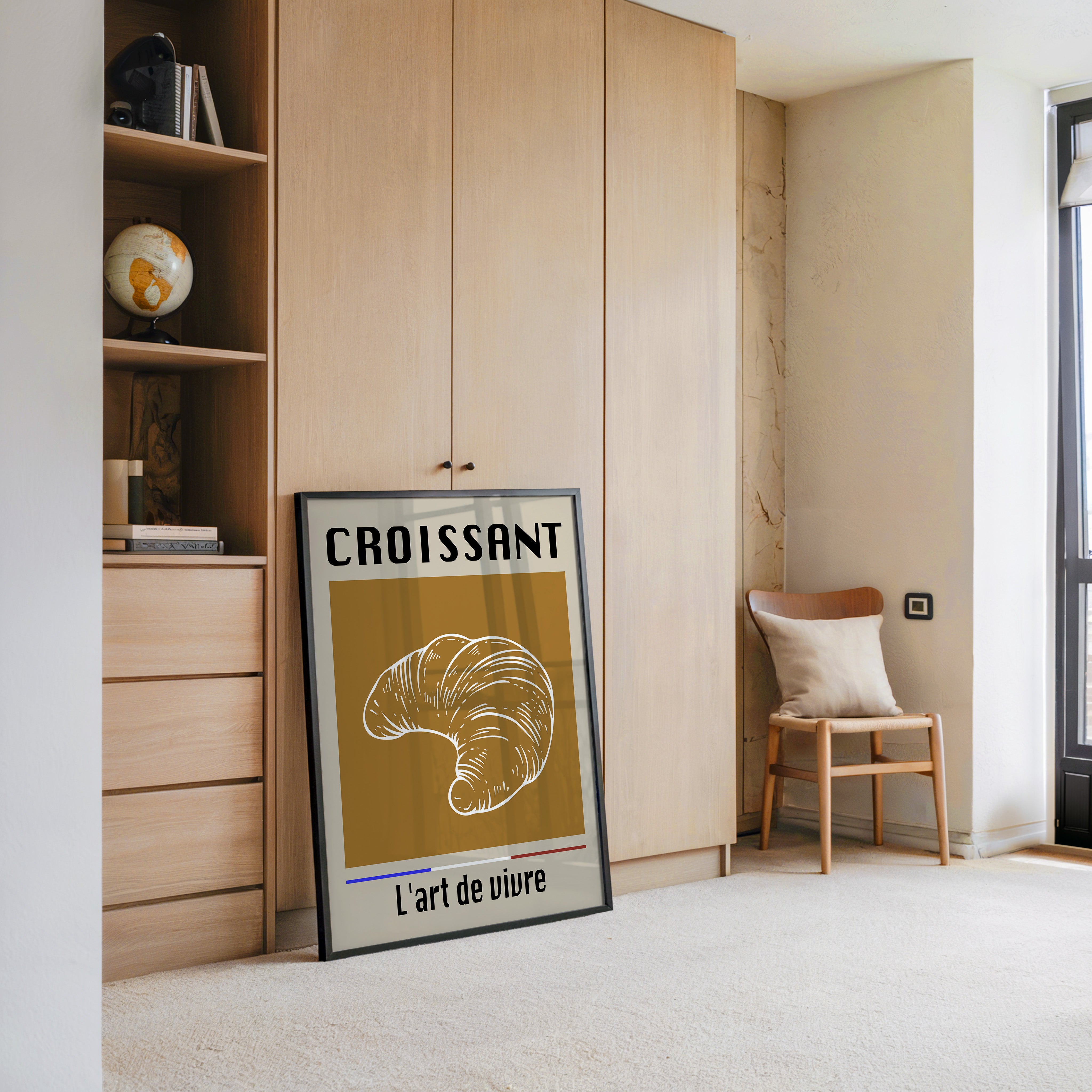 Croissant Vintage Hellbraun