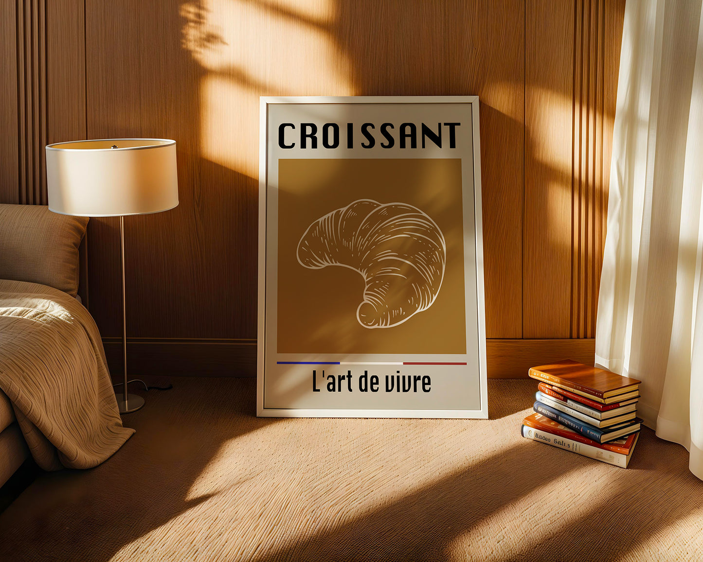 Croissant Vintage Hellbraun