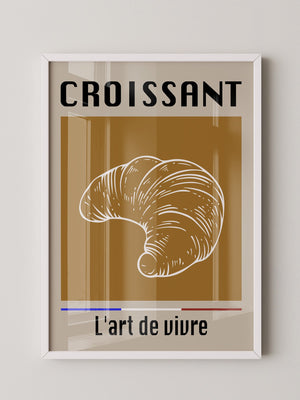 Croissant Vintage Hellbraun