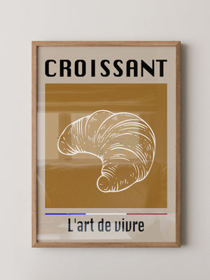 Croissant Vintage Hellbraun
