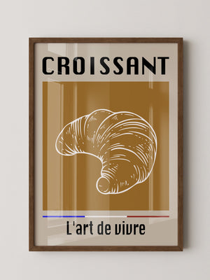 Croissant Vintage Hellbraun