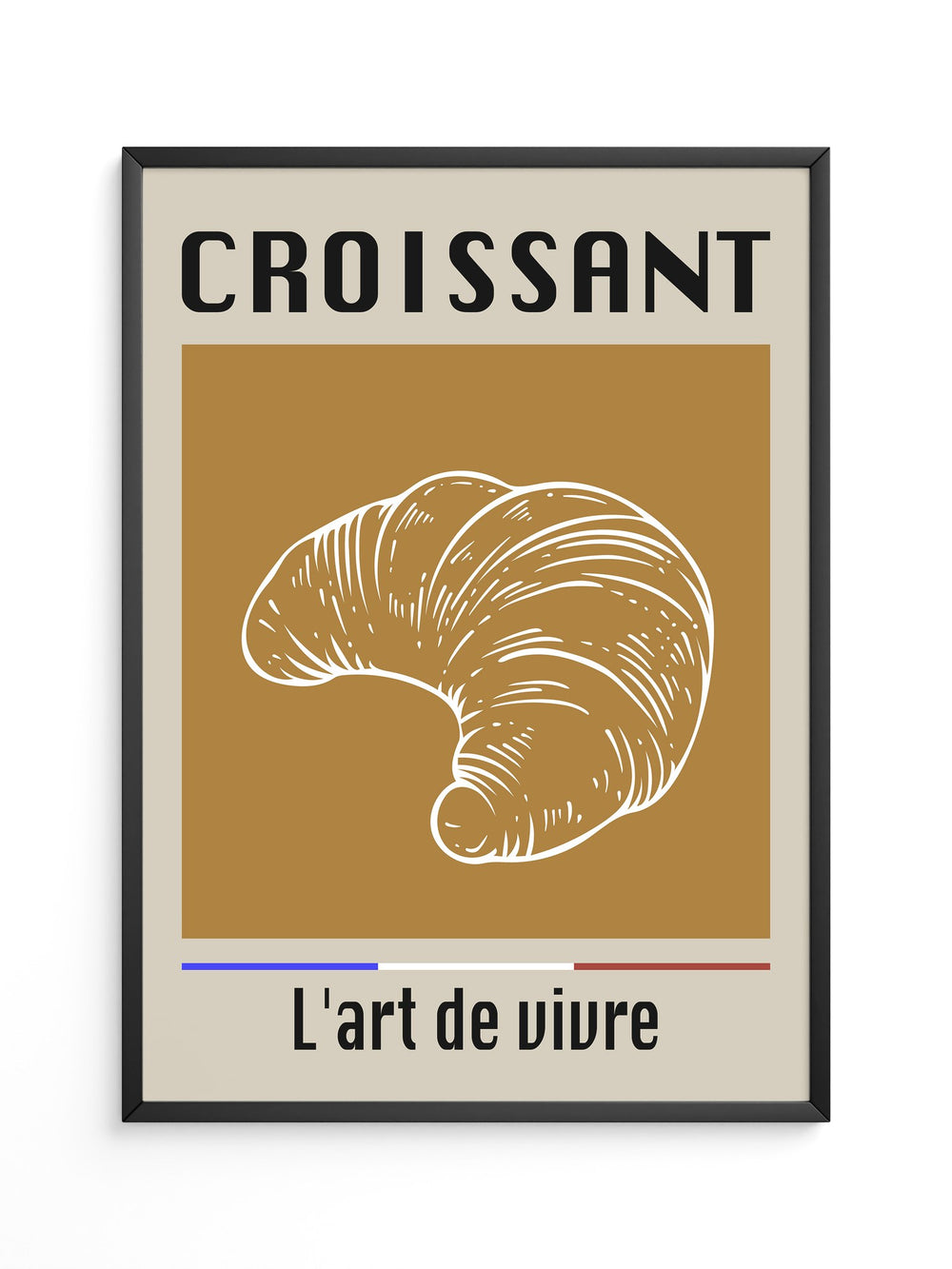 Croissant Vintage Hellbraun