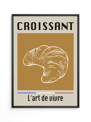 Croissant Vintage Hellbraun