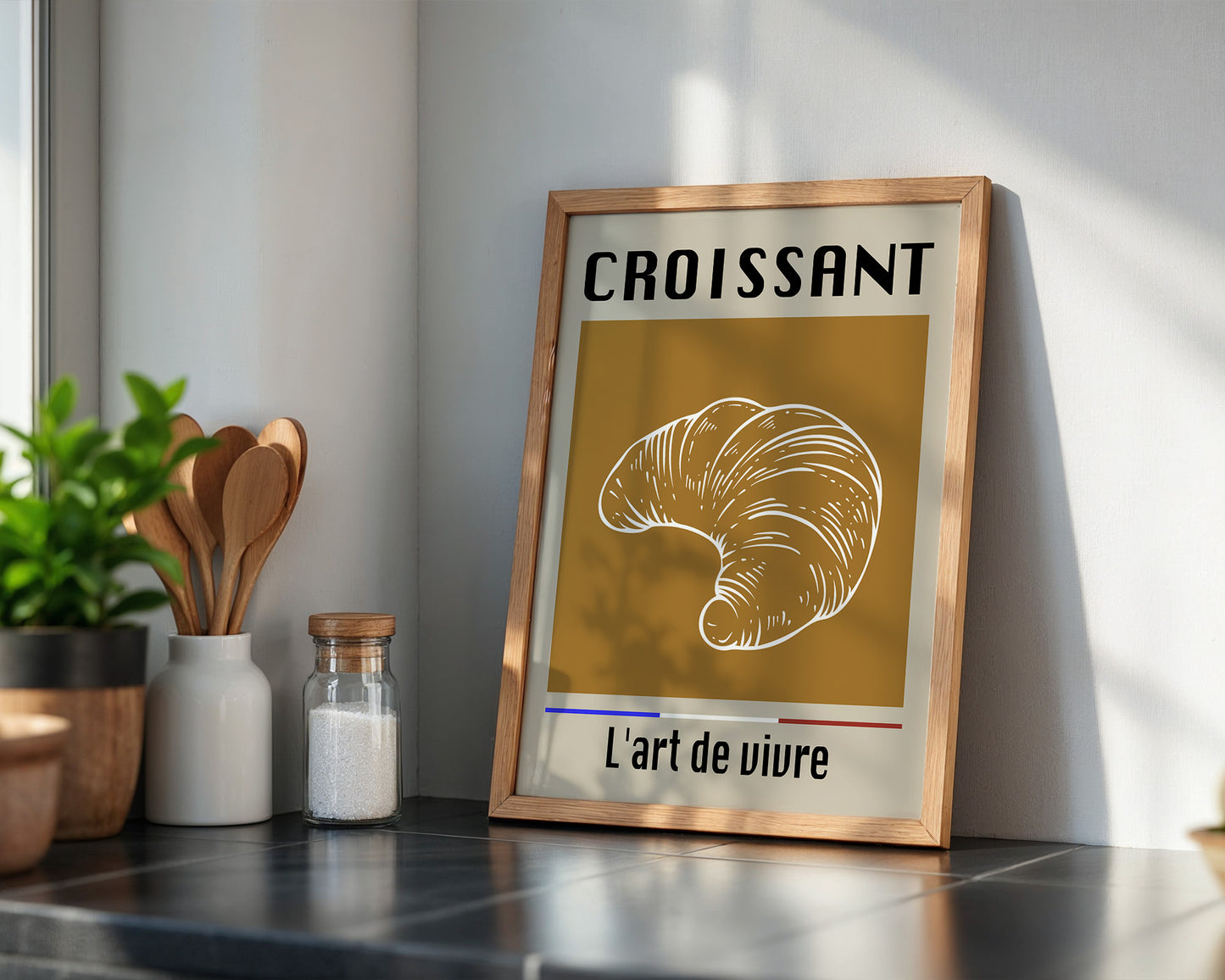 Croissant Vintage Hellbraun
